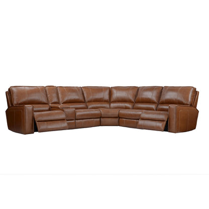 6 Piece Modular Power Reclining Sectional with Power Adjustable Headrests