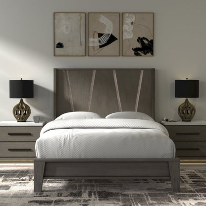 Pure Modern Bedroom Queen Panel Bed