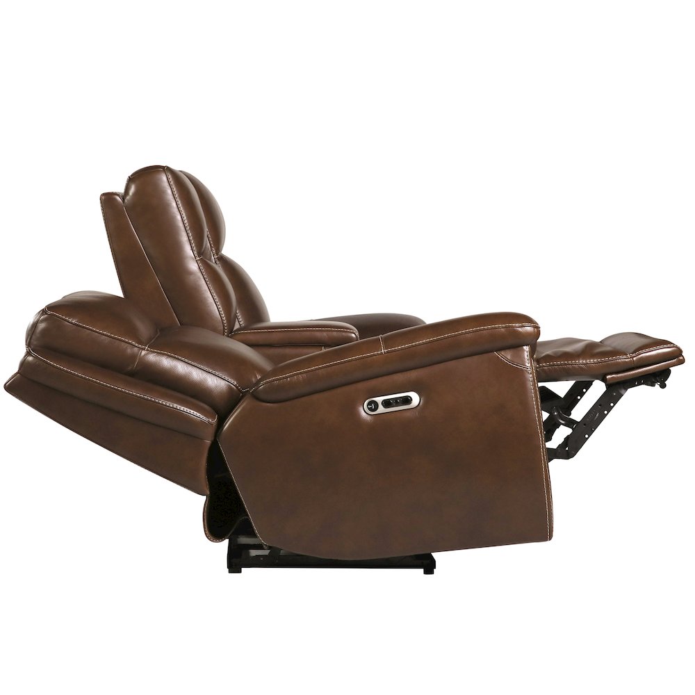 Jameson - Hickory Power Reclining Zero Gravity Console Loveseat