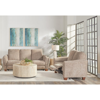 Morehead - Biscotti Power Reclining Sofa and Loveseat