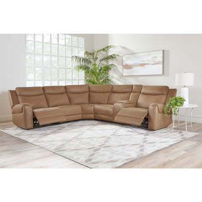 Momentum - Cashew 6 Piece Modular Power Reclining Sectional