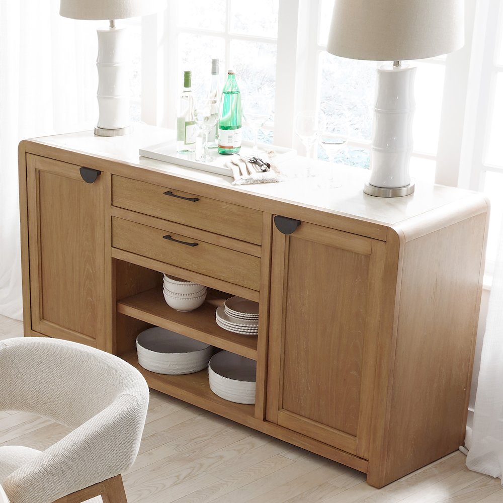 Dining 72 In. Buffet Server with Stone Top