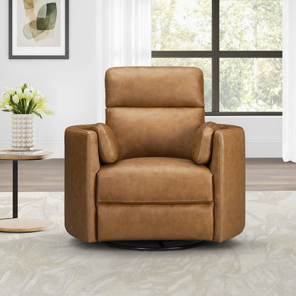 Radius Vintage Caramel Power Swivel Glider Recliner