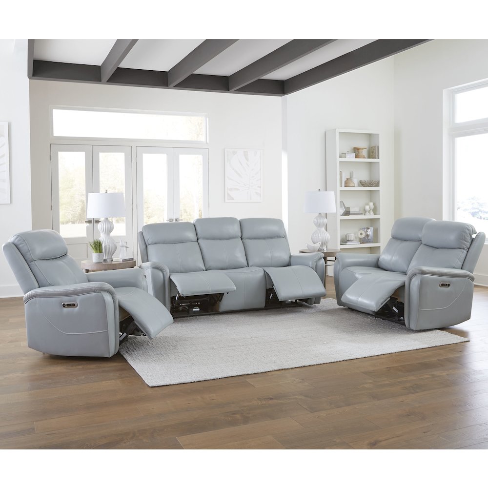 Cascade - Seamist Grey Power Recliner Two Pack