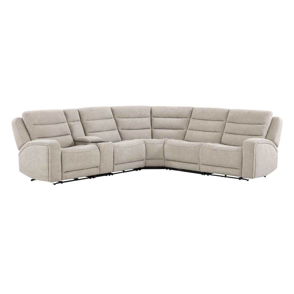 Felix Mari Fawn 6 Piece Zero Gravity Power Reclining Sectional