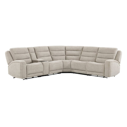 Felix Mari Fawn 6 Piece Zero Gravity Power Reclining Sectional