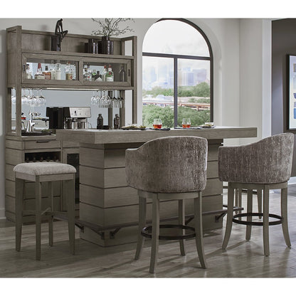 Pure Modern Dining Upholstered Swivel Barstool