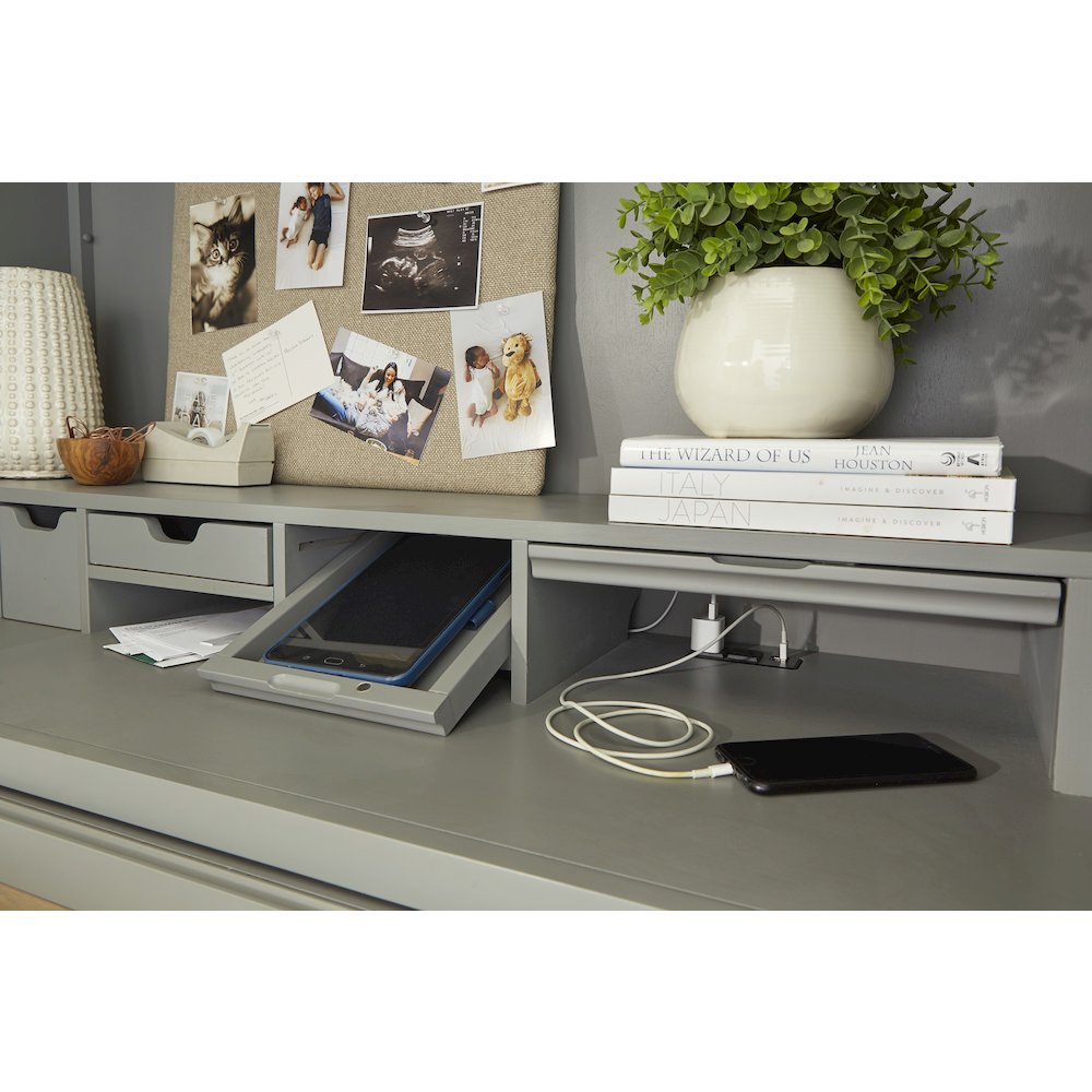 Modern - Dove Workstation with LED Light