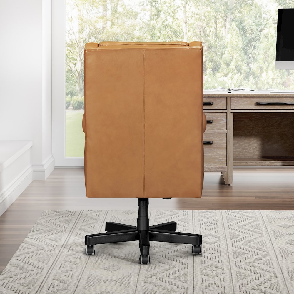 Dc132 Renaissance Cayanne Leather Desk Chair