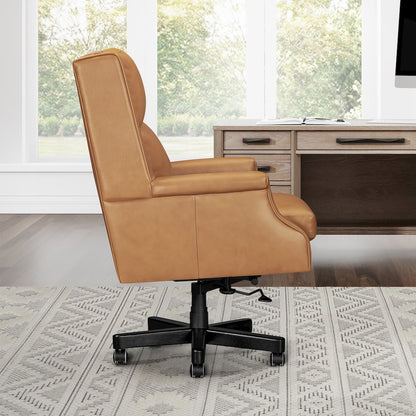 Dc132 Renaissance Cayanne Leather Desk Chair