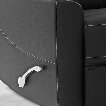 Hercules - Black Swivel Glider Recliner Two Pack