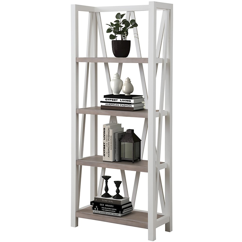 Modern - Cotton Etagere Bookcase
