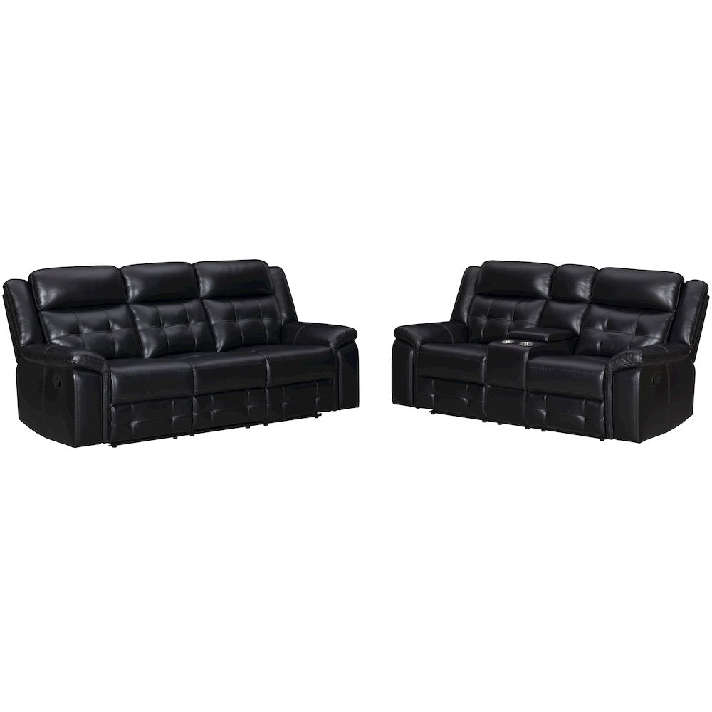 Clayton - Phantom Sofa and Loveseat