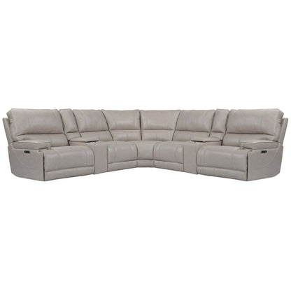 Verona Linen - Powered By Freemotion 7 Piece Modular Power Reclining Sectional