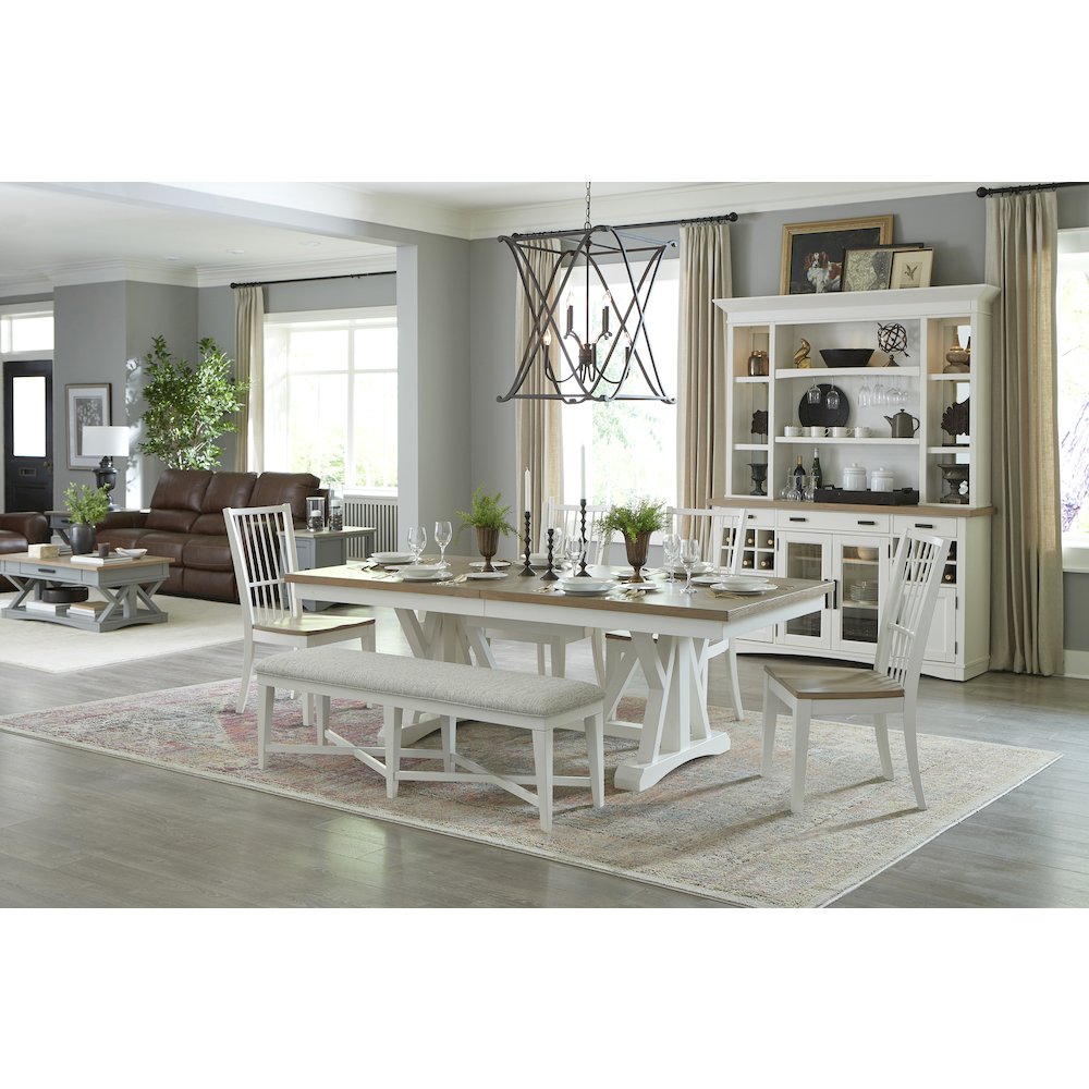 Modern Dining 58 In. Upholstered Bench