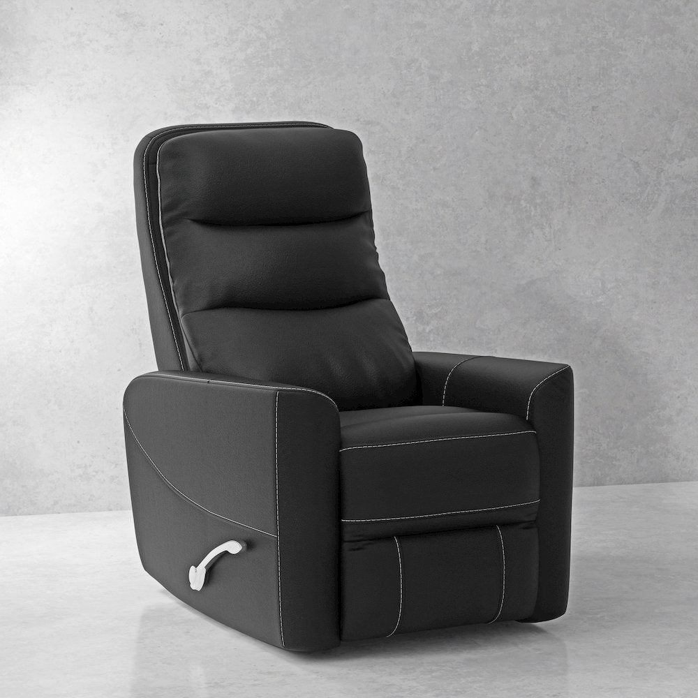 Hercules - Black Swivel Glider Recliner Two Pack