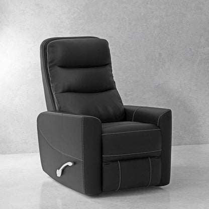 Hercules - Black Swivel Glider Recliner Two Pack