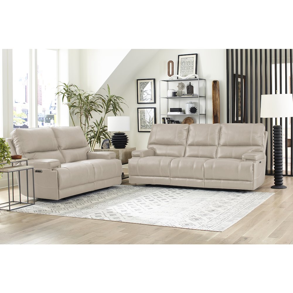 Whitman - Verona Linen - Powered By Freemotion Cordless Power Recliner Two Pack