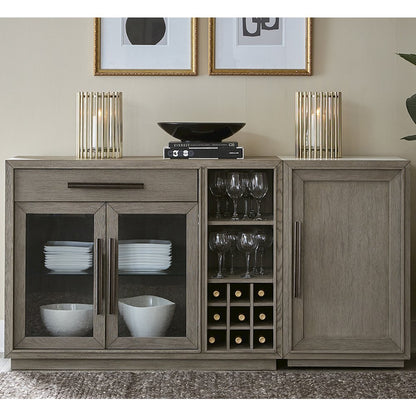 Pure Modern Dining Multi-Functional Server with Bar Cabinet