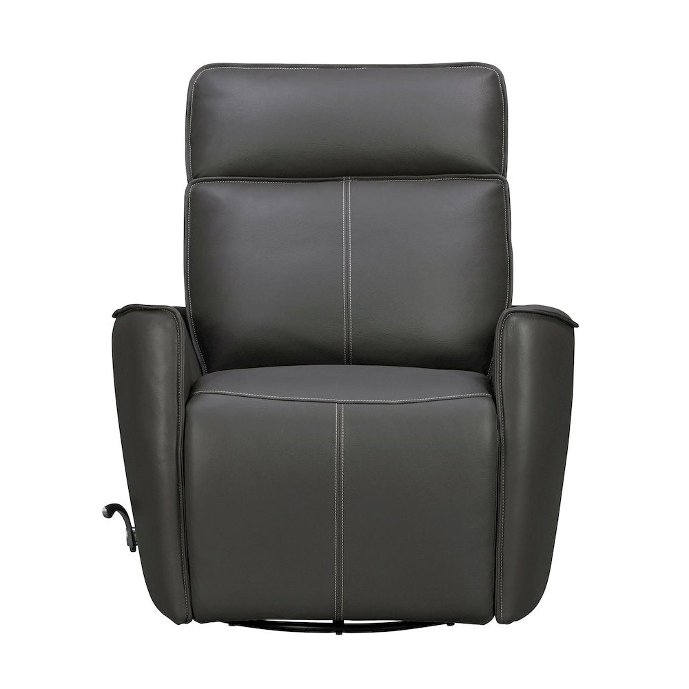 Roxy Abby Dark Grey Manual Swivel Glider Recliner
