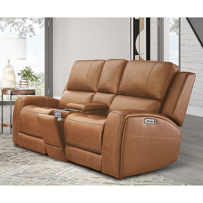 Belmont Lyric Caramel Zero Gravity Power Reclining Sofa Loveseat and Recliner