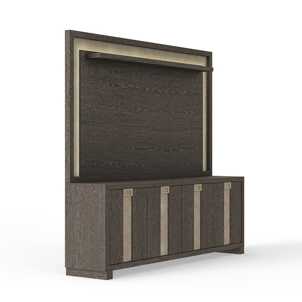 Ascent 90 in. TV Console with Hutch and Back Panel