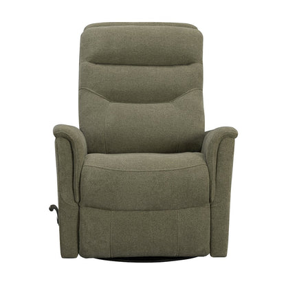 Gemini Snazzy Olive Manual Swivel Glider Recliner