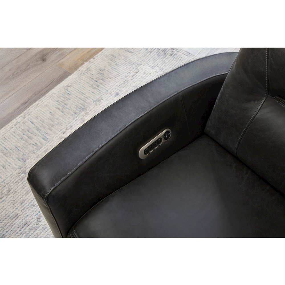 Remmington - Vintage Slate Power Swivel Glider Recliner P2 Two Pack