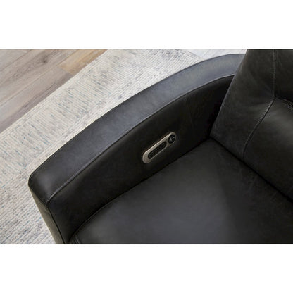 Remmington - Vintage Slate Power Swivel Glider Recliner P2 Two Pack