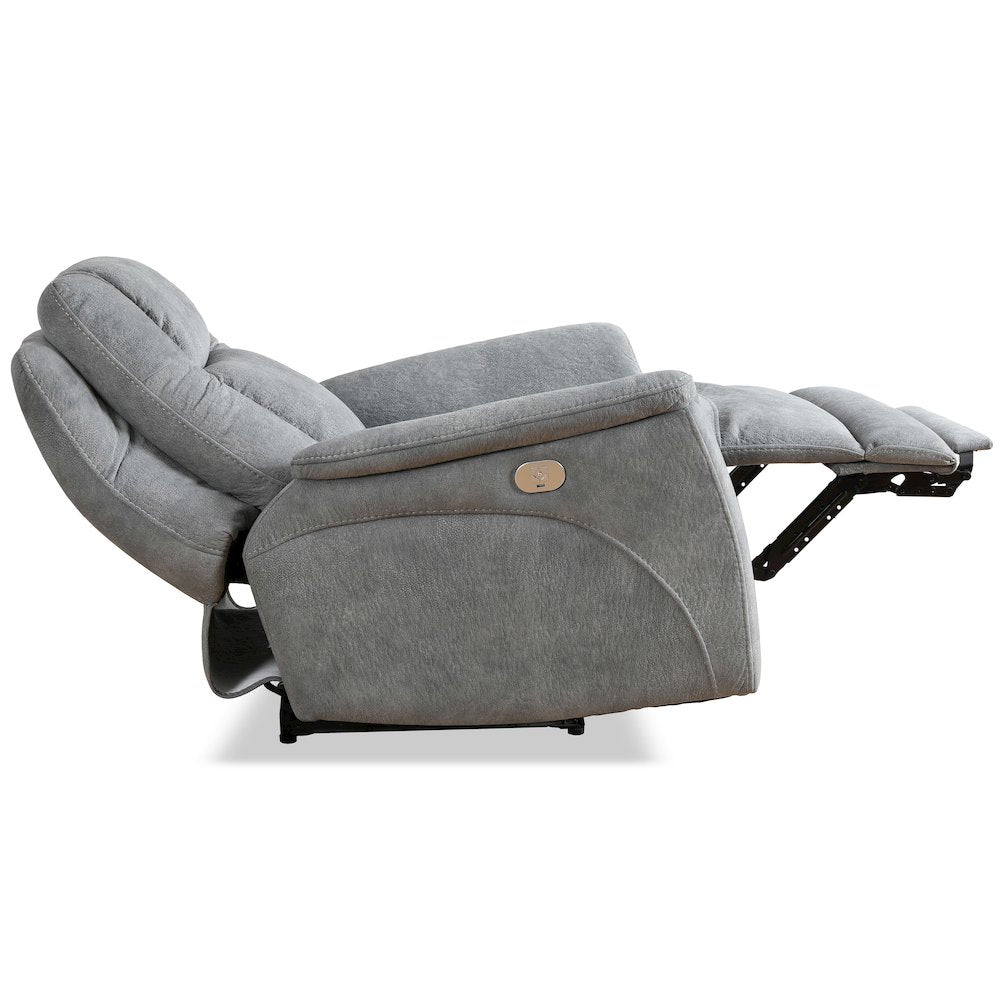 Linus - Hudson Grey Zero Gravity Power Recliner Two Pack