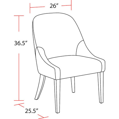 Pure Modern Dining Upholstered Armless Side Chair