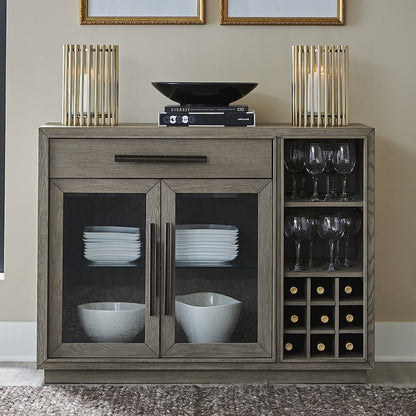 Pure Modern Dining Multi-Functional Server with Bar Cabinet
