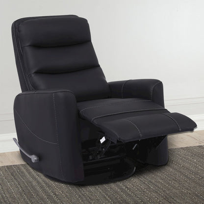 Hercules - Black Swivel Glider Recliner Two Pack