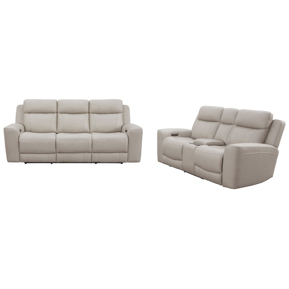 Calgary - Stone Power Reclining Sofa and Loveseat