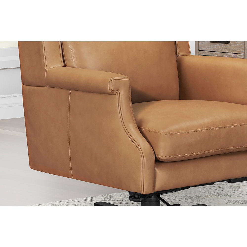 Dc132 Renaissance Cayanne Leather Desk Chair