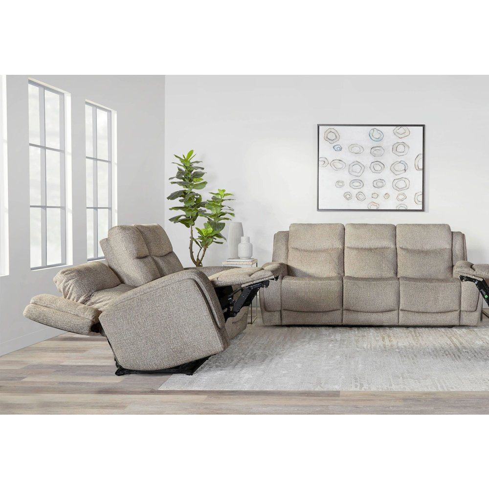 Penfield - Frappe Power Reclining Sofa and Loveseat