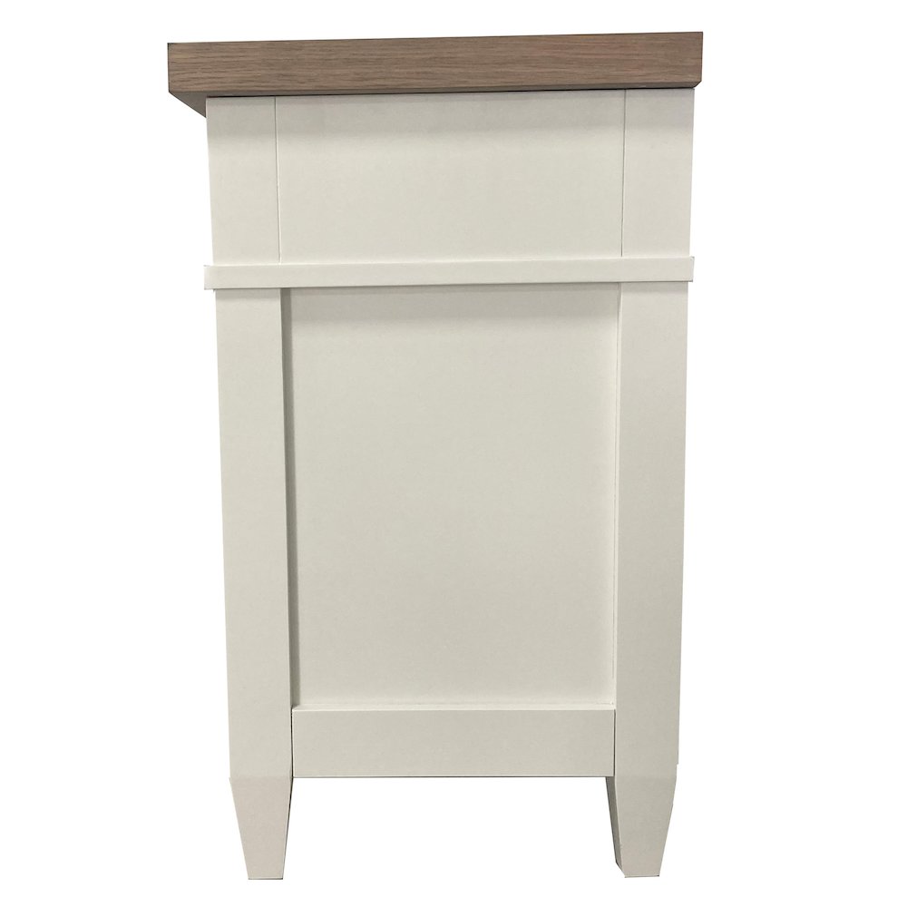 Modern Bedroom 3 Drawer Nightstand with Charging Station