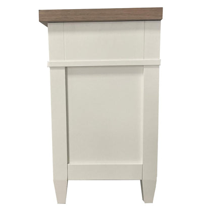Modern Bedroom 3 Drawer Nightstand with Charging Station