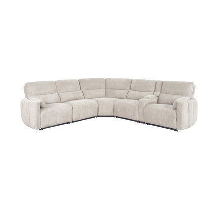 Modesto - Buttercream 6 Piece Modular Power Reclining Sectional