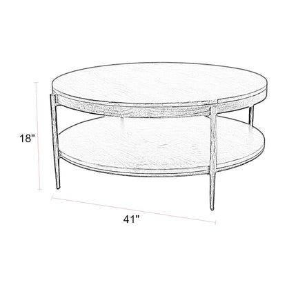Bengal 41 Inch Round Cocktail Table
