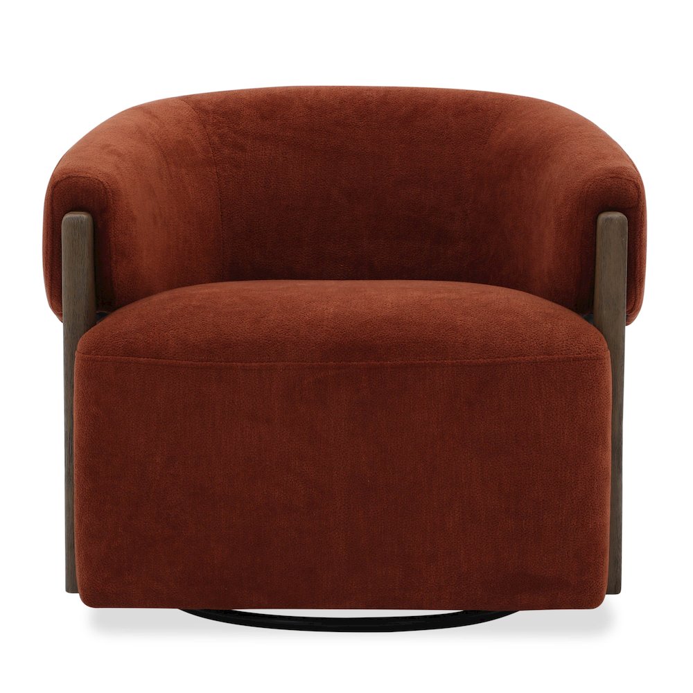 Finley - Island Rust Swivel Accent Chair Two Pack