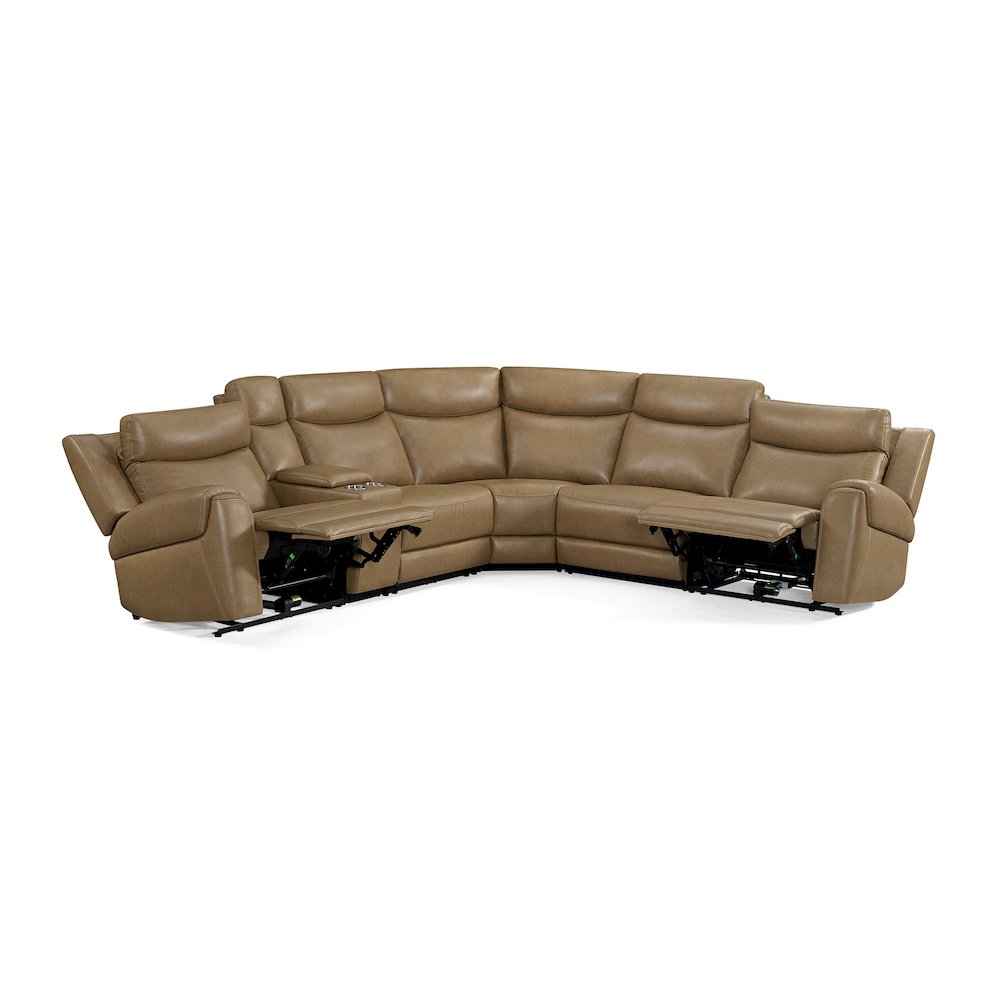 Momentum - Cashew 6 Piece Modular Power Reclining Sectional