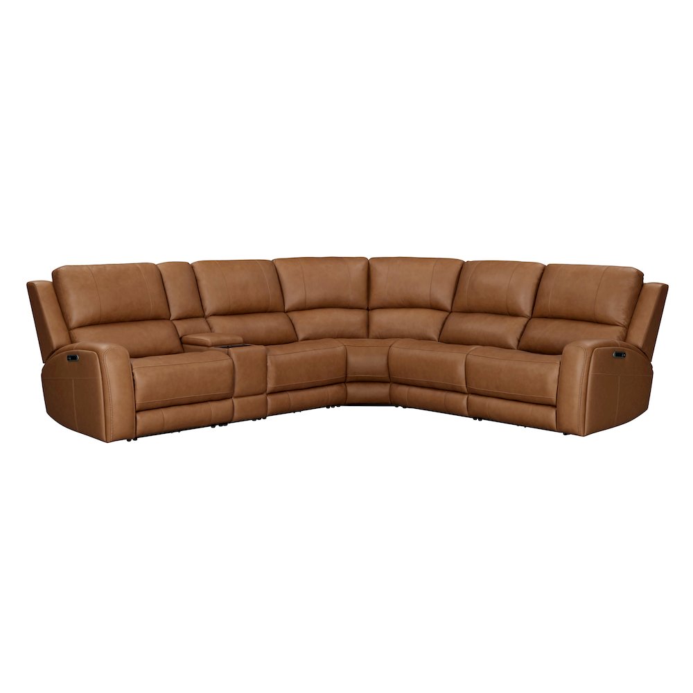 Belmont Lyric Caramel 6 Piece Zero Gravity Power Reclining Sectional with