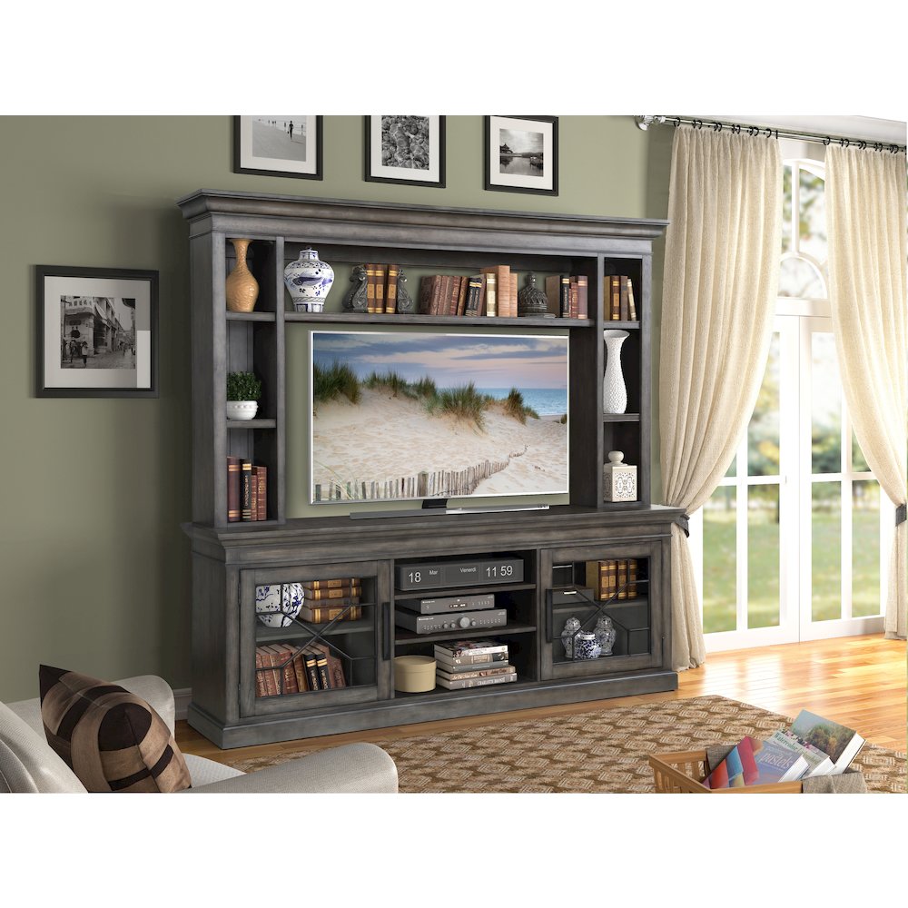 Sundance - Smokey Grey 92 In. Console with Hutch