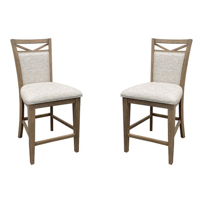 Modern Dining Upholstered Counter Chair Two Pack