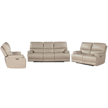 Verona Linen - Powered By Freemotion Power Reclining Sofa Loveseat and Recliner
