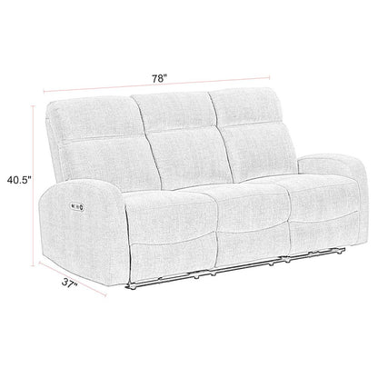 Tuscany - Whiskers Nature Power Reclining Sofa