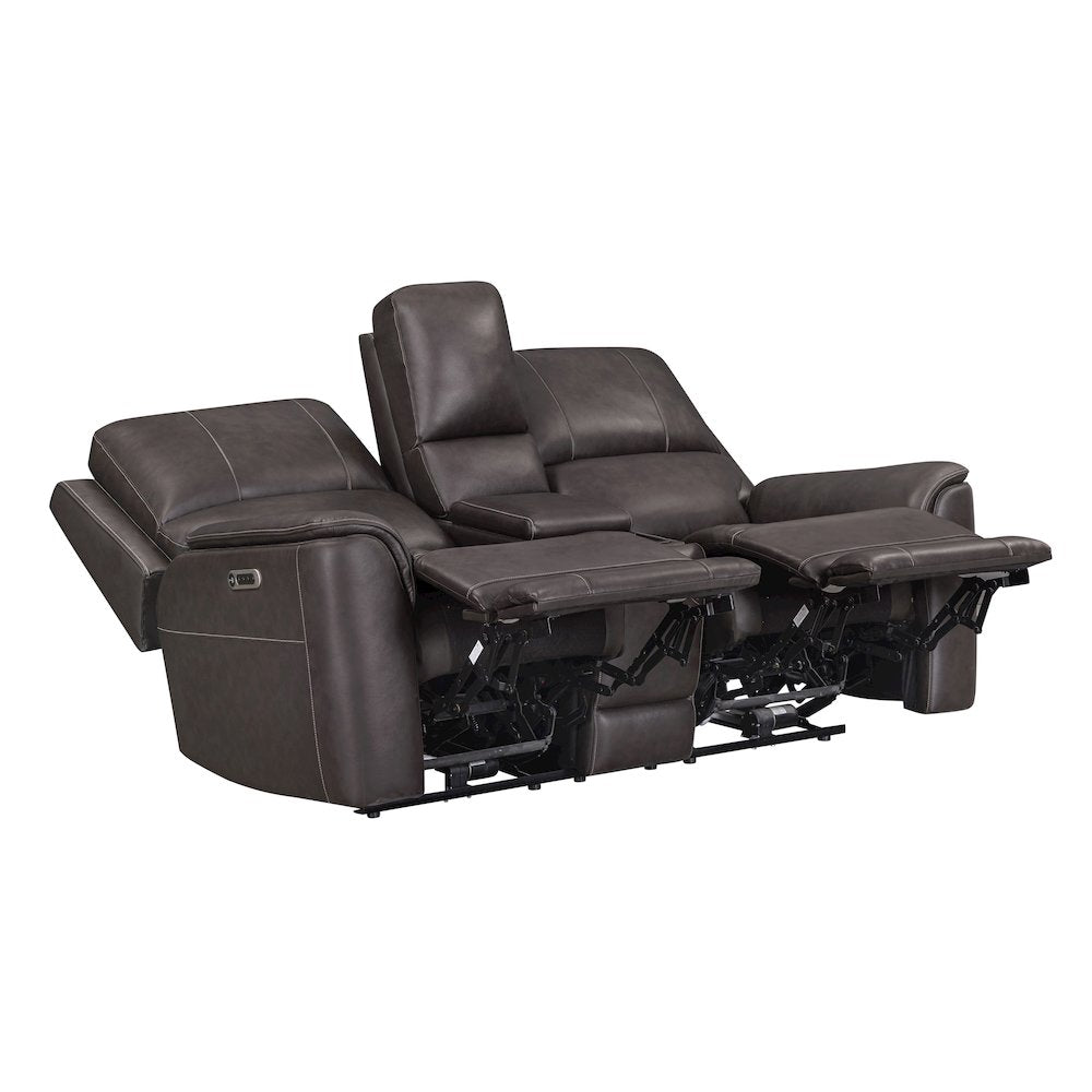 Easton Steamboat Brown Zero Gravity Power Reclining Sofa and Loveseat