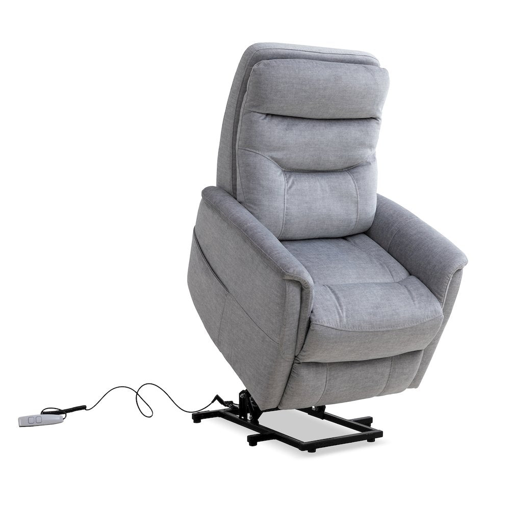 Gemini - Capri Silver Power Lift Recliner with Articulating Headrest Two Pack