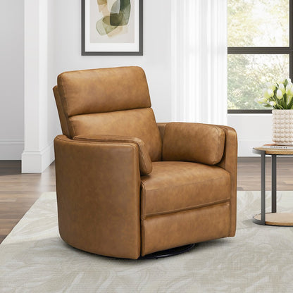 Radius Vintage Caramel Power Swivel Glider Recliner